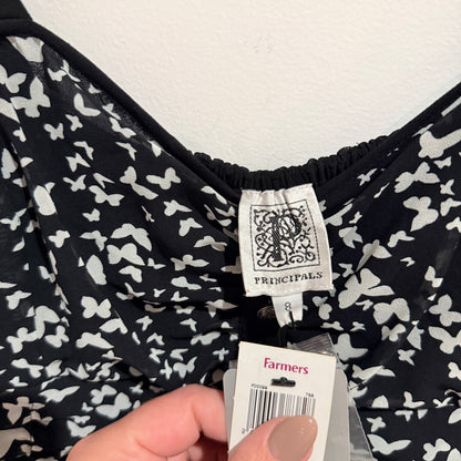 Principals Annabell Butterfly Print Dress Size 8