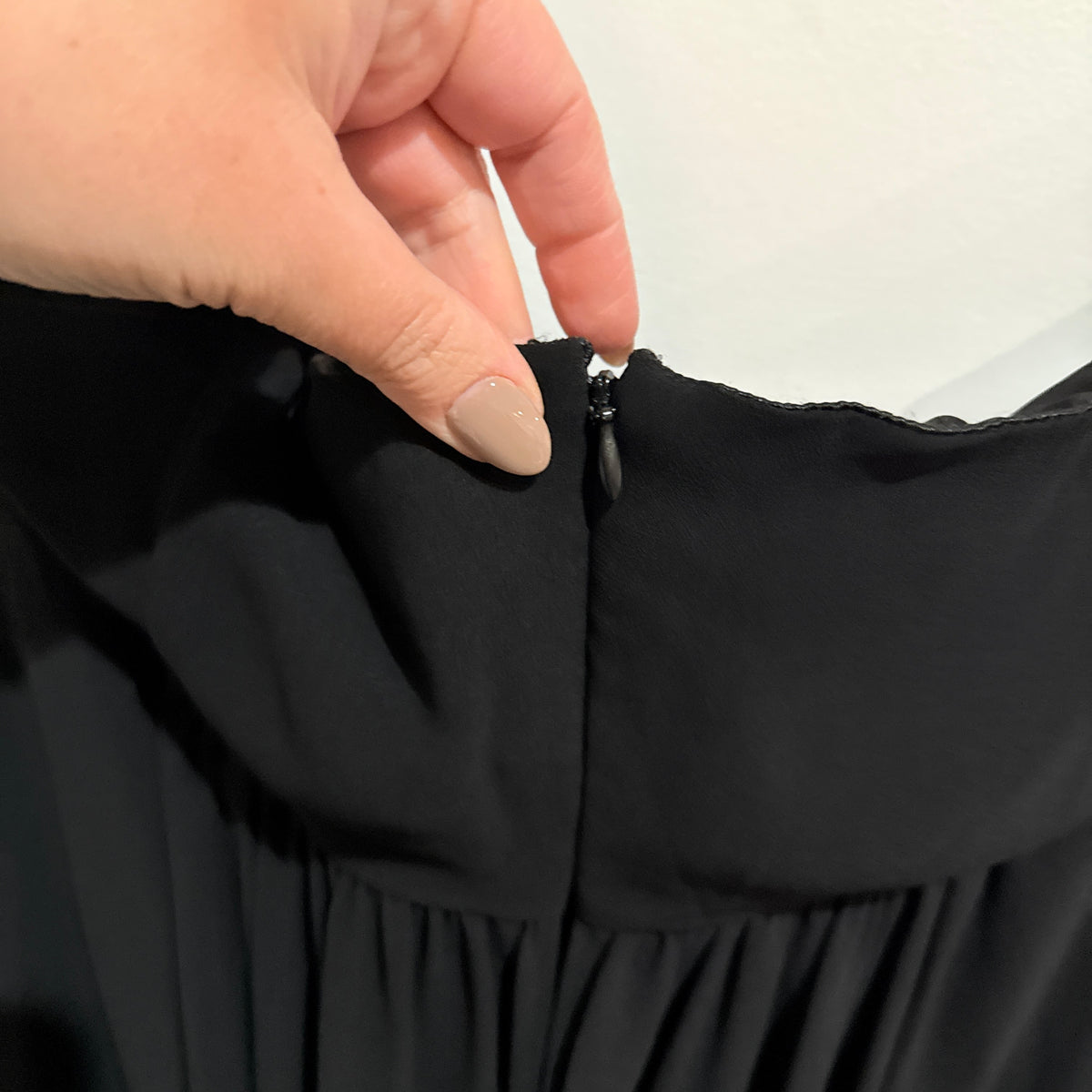 City Chic Black Draped Maxi Dress Size XS
