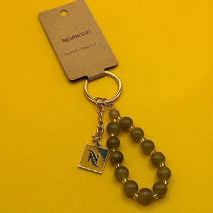 Nespresso Beaded Keychain and Bag Charm