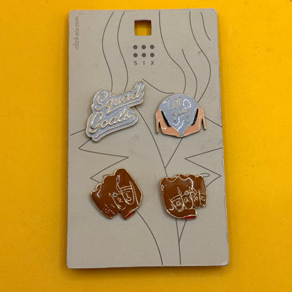 Six Squad Goals Enamel Pin Set