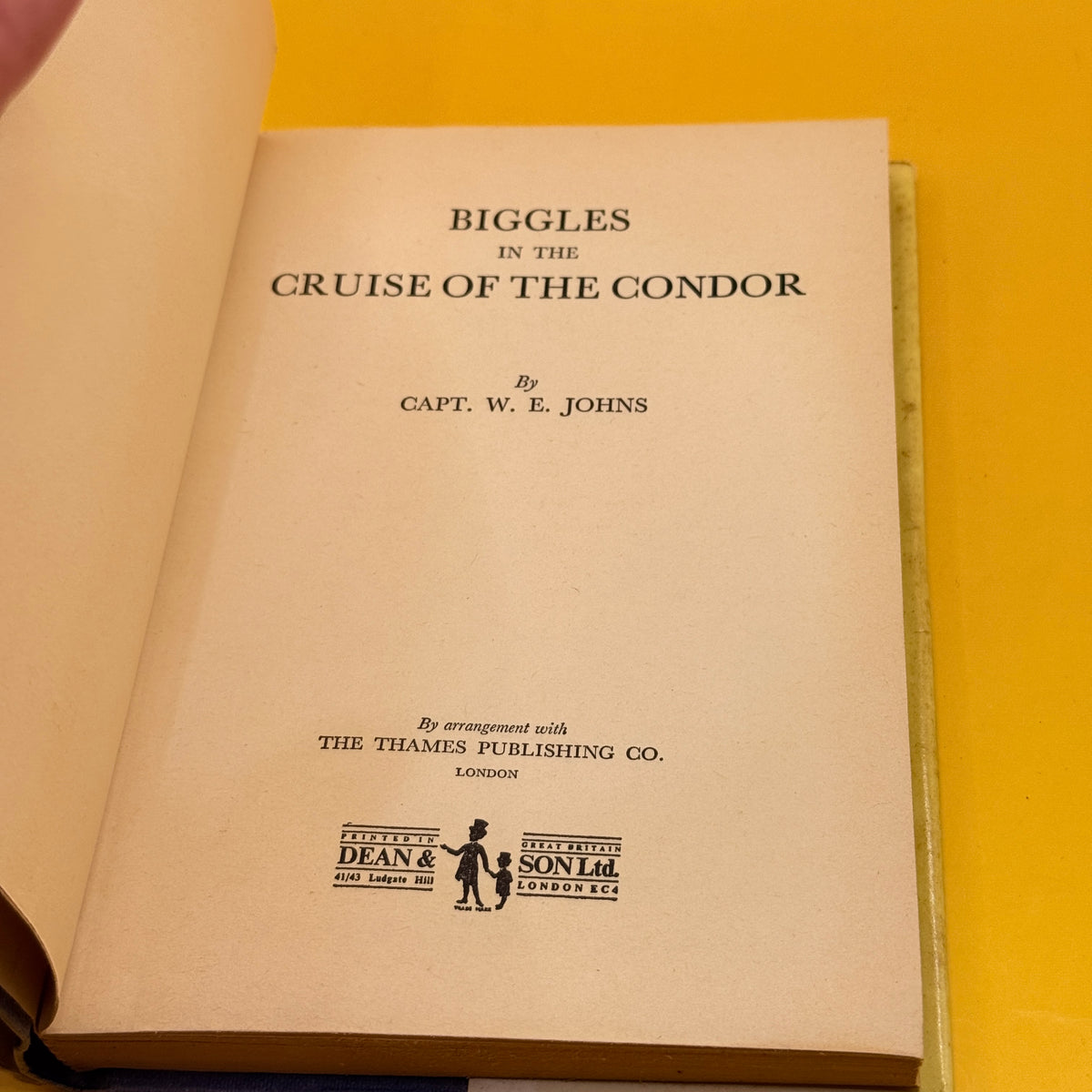 Biggles: The Cruise of the Condor by W. E. Johns (undated)
