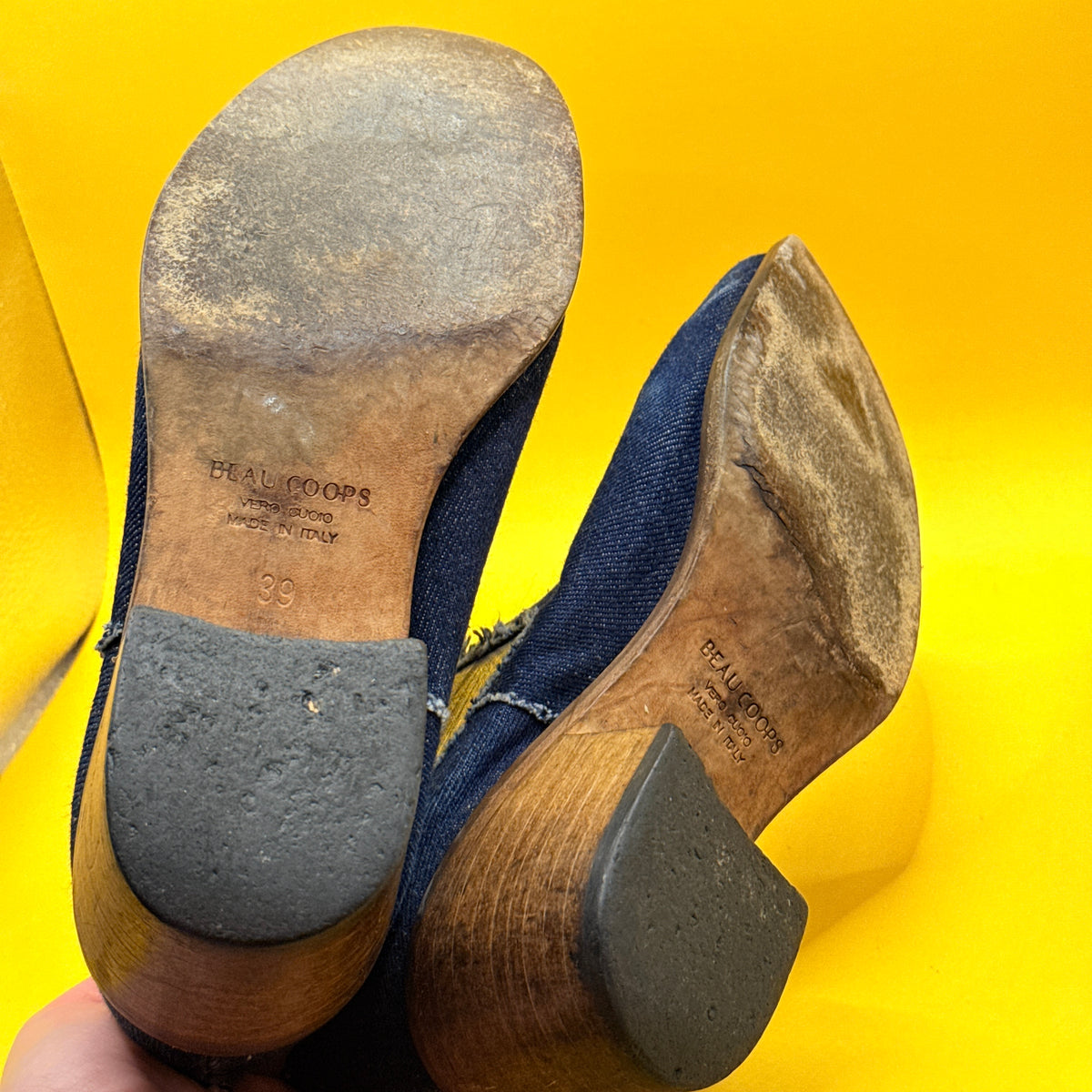 Beau Coops Denim Silver Ankle Boots Size 39