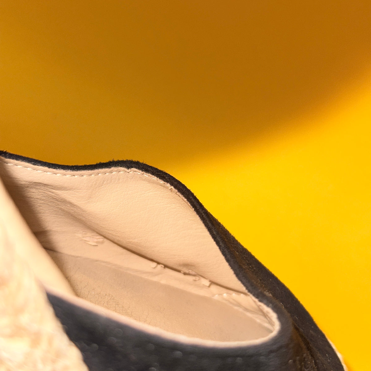 Black Espadrille Wedge Sandals 26cm insole