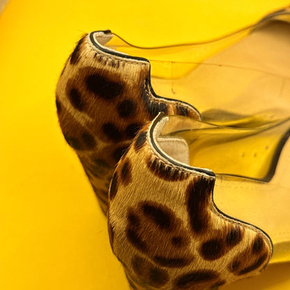 Seed Heritage Leopard Clear-Panel Heels Size 40