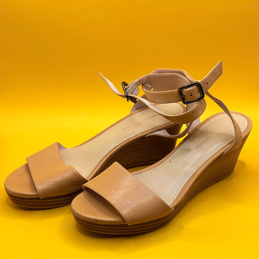 Isabel Marant Tan Leather Wedge Sandals Size 36