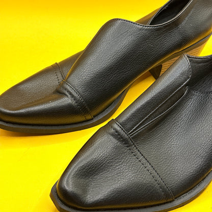 Black Pointed Slip-On Low Heels Size 41