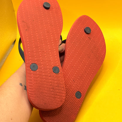 Havaianas Red Black Flip-Flops Size 39–40