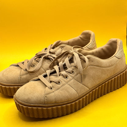 Rubi Beige Platform Creeper Sneakers Size 40