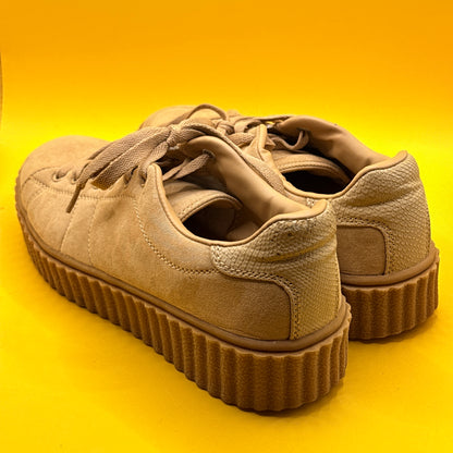 Rubi Beige Platform Creeper Sneakers Size 40