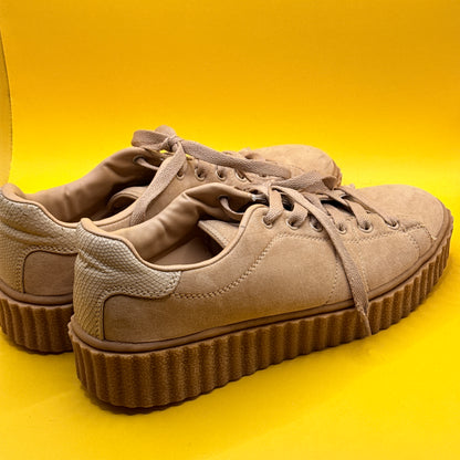 Rubi Beige Platform Creeper Sneakers Size 40