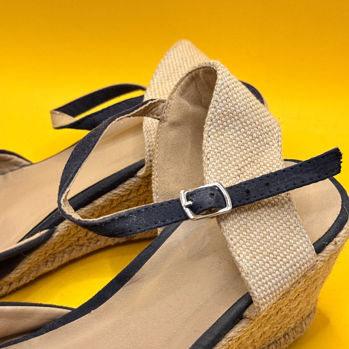 Anko Navy Espadrille Wedge Sandals Size AU 9