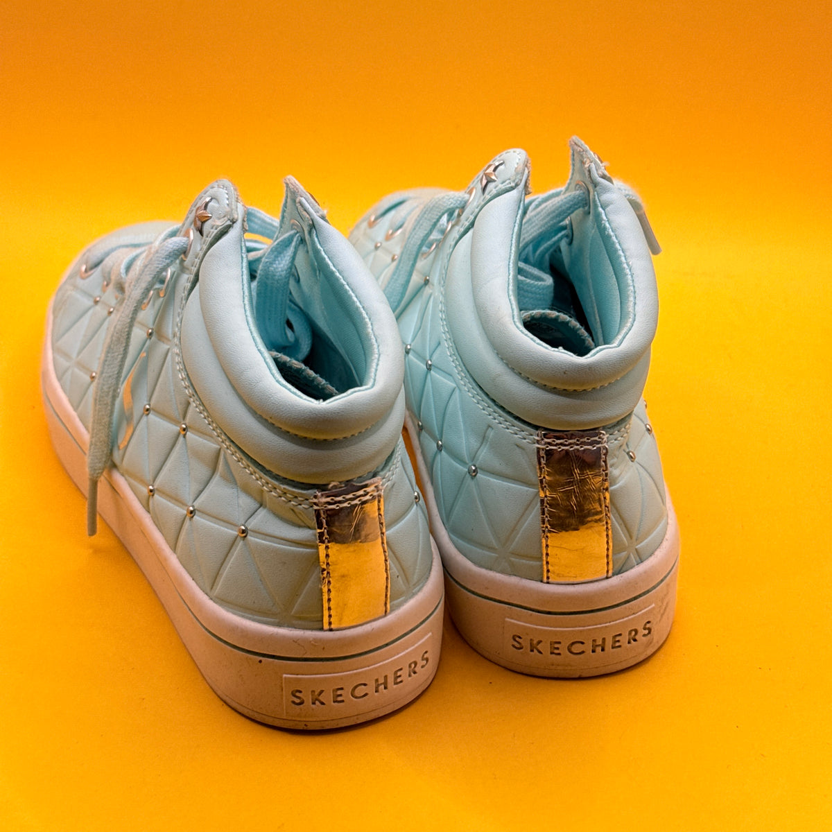 Skechers Street Aqua Quilted High-Top Sneakers Size US 6.5