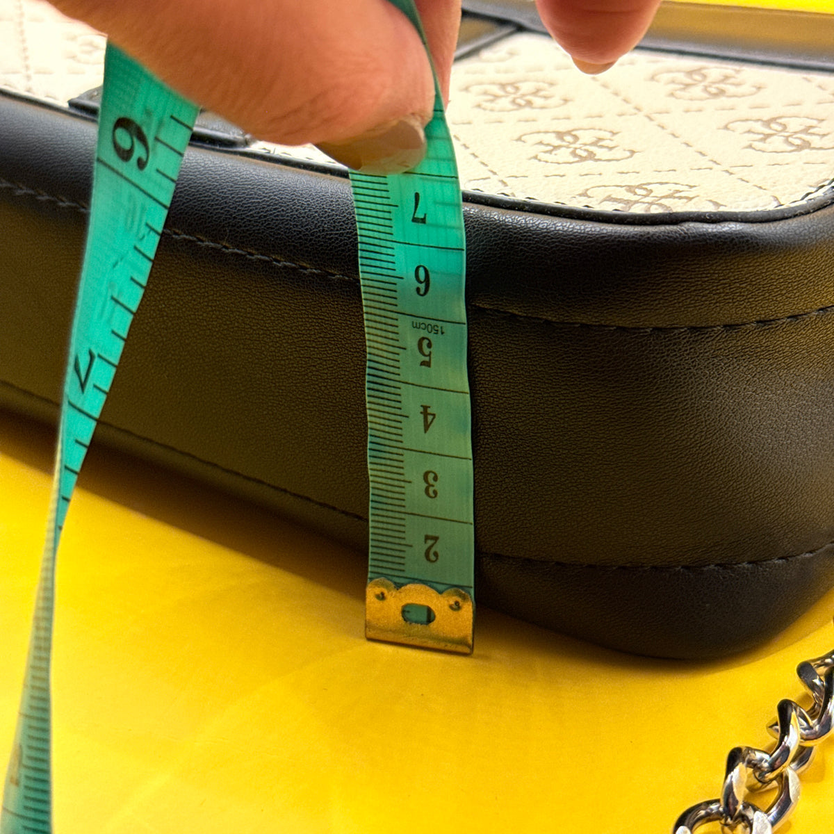 Guess Monogram Double-Zip Crossbody Bag