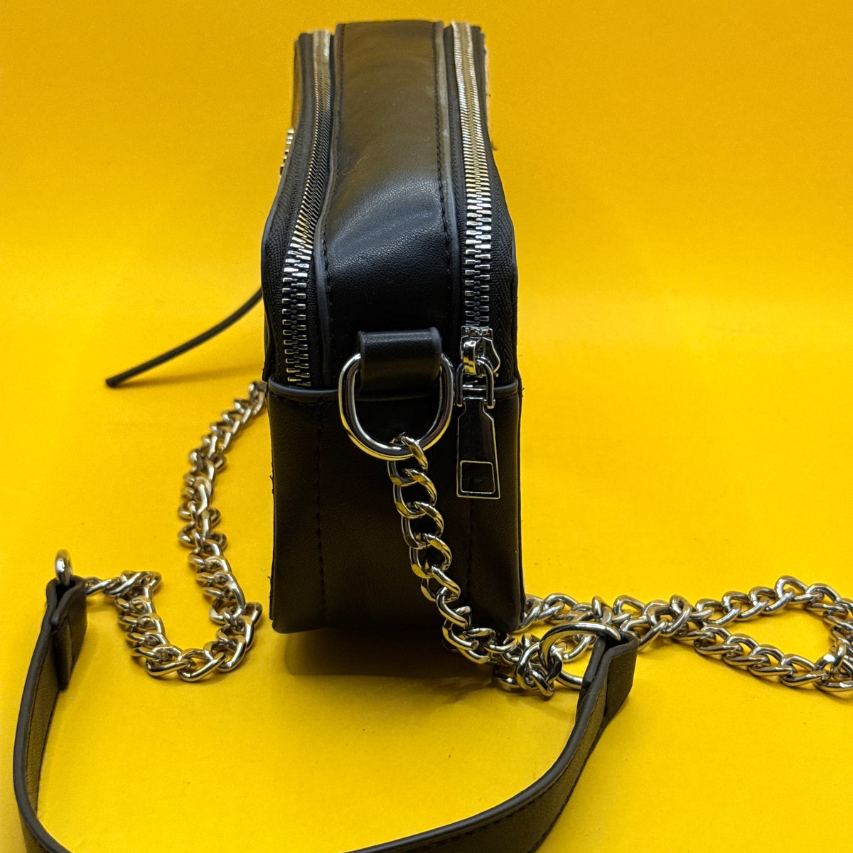Guess Monogram Double-Zip Crossbody Bag