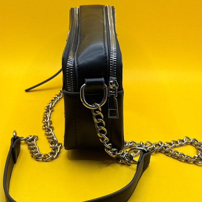 Guess Monogram Double-Zip Crossbody Bag