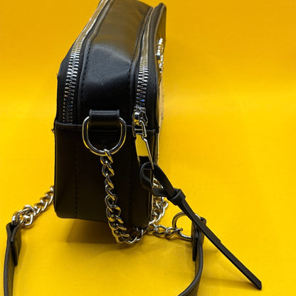 Guess Monogram Double-Zip Crossbody Bag