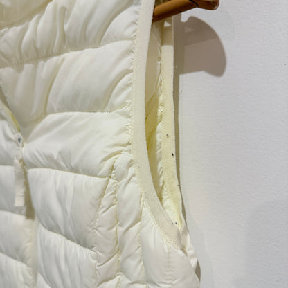 Cream Quilted Puffer Vest- 43cm u/arm