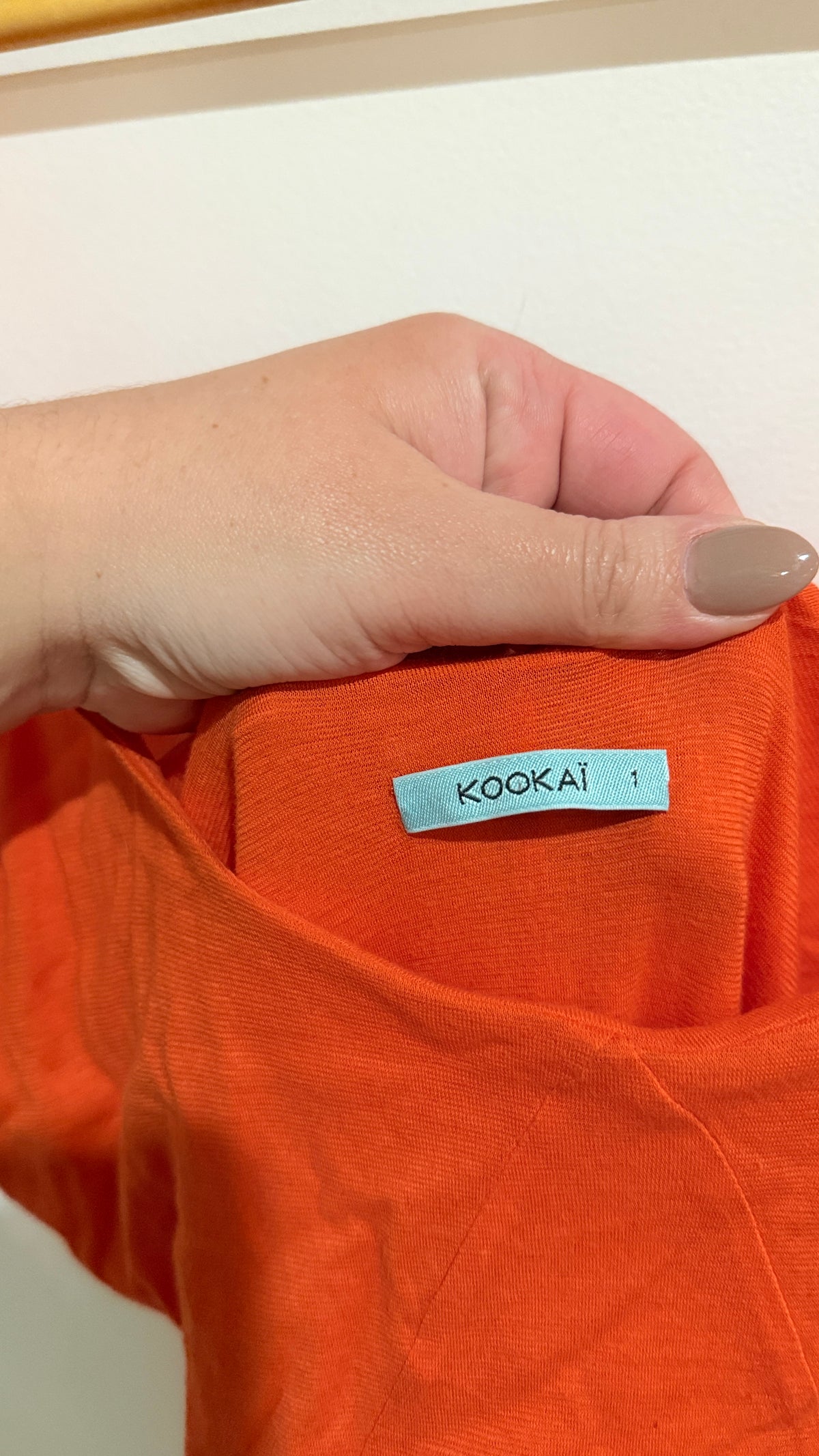 Kookaï Orange Slip Midi Dress Size 1 (40cm u/arm)