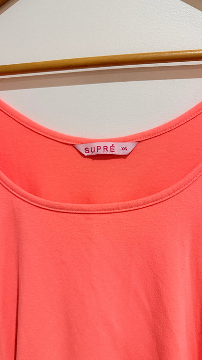 Supré Coral Ruched Sleeveless Midi Dress Size XS