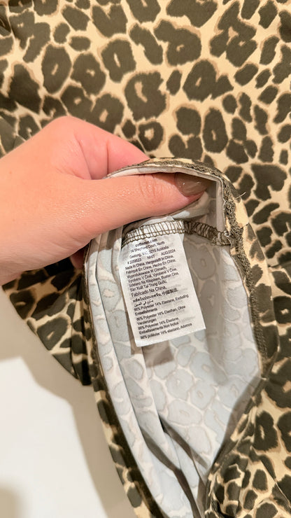 Cotton On Leopard Print Scoop Back Top Size S
