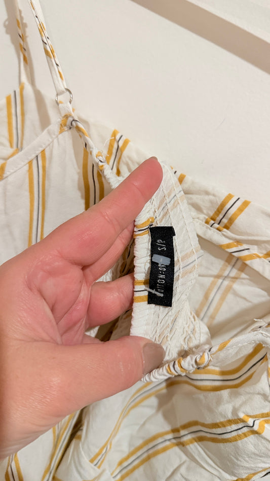 Cotton On Stripe Shirred Sundress Size S