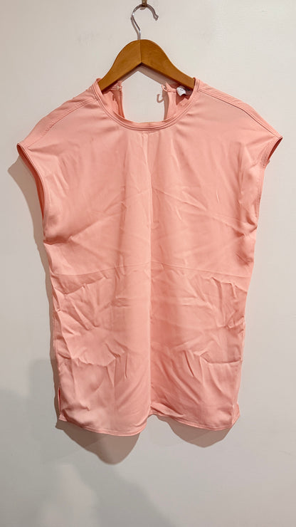 Calvin Klein Peach Cap Sleeve Top Size 36 - 50cm u/arm