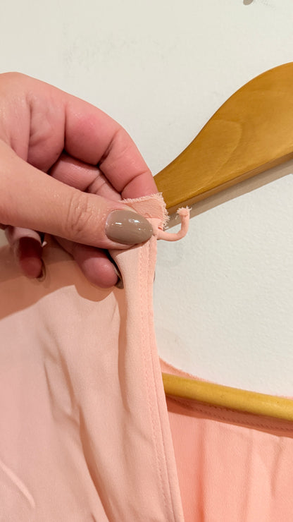 Calvin Klein Peach Cap Sleeve Top Size 36 - 50cm u/arm