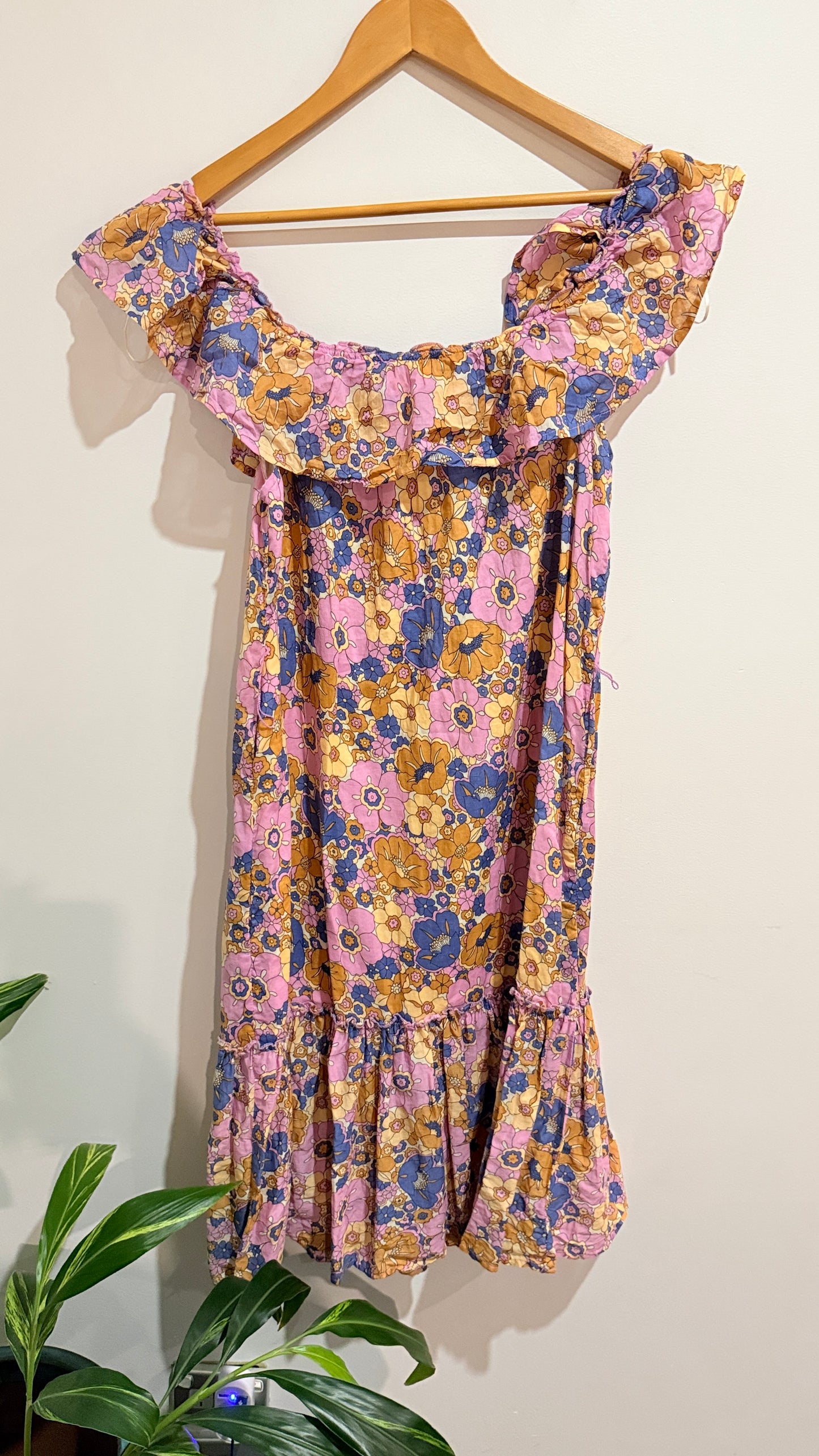 Sass Floral Off Shoulder Dress Size 8