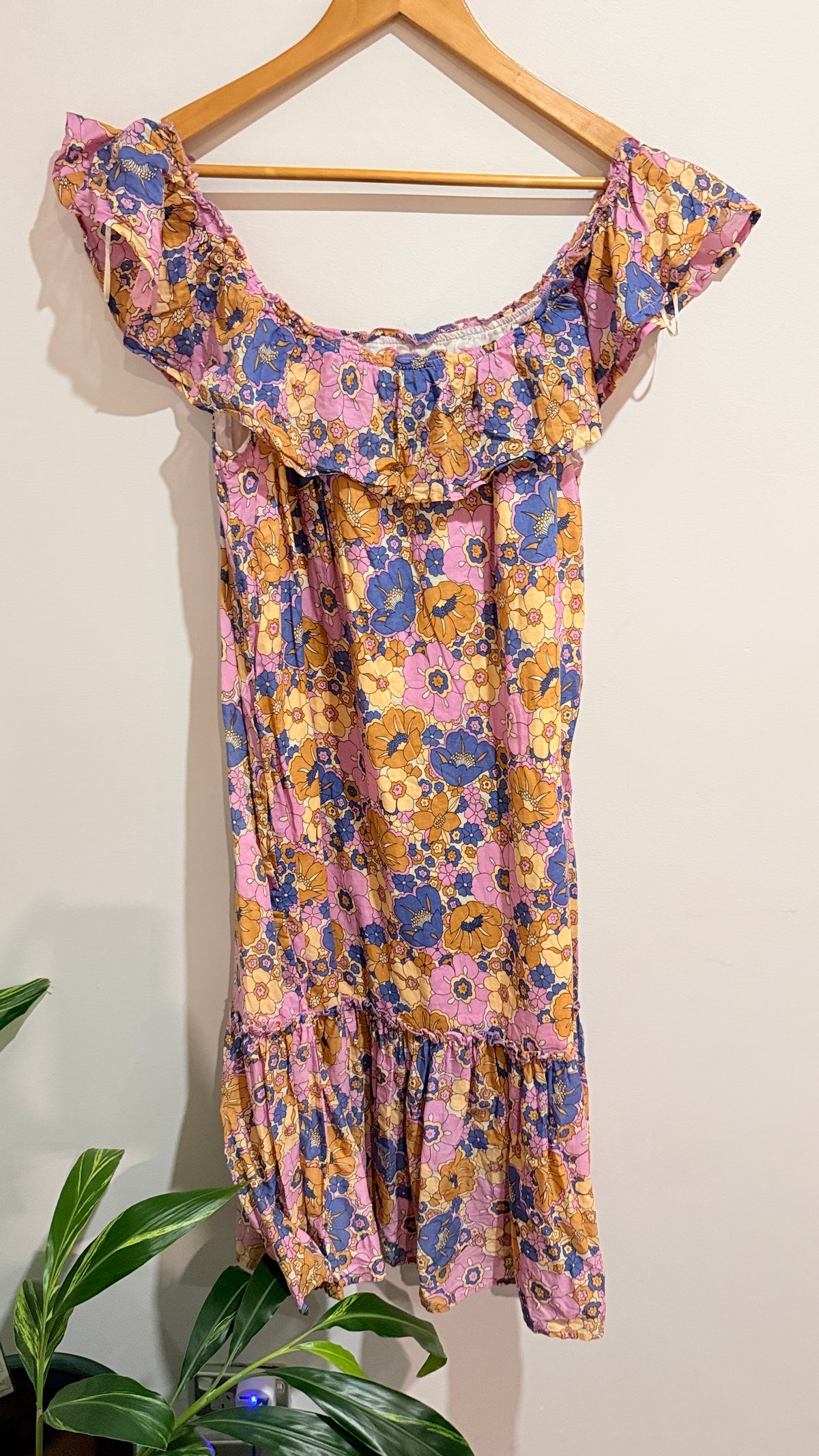 Sass Floral Off Shoulder Dress Size 8