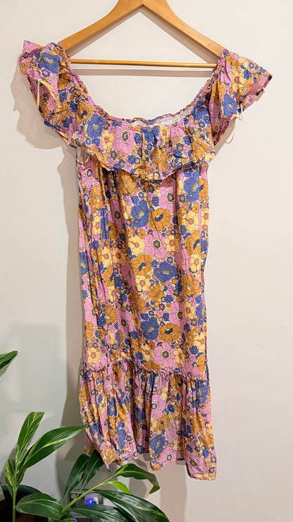 Sass Floral Off Shoulder Dress Size 8