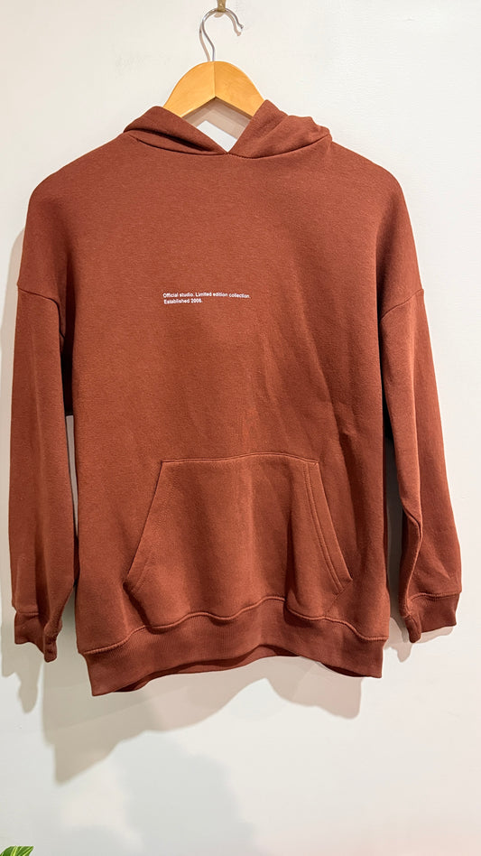 Boohoo Rust Hoodie Size S