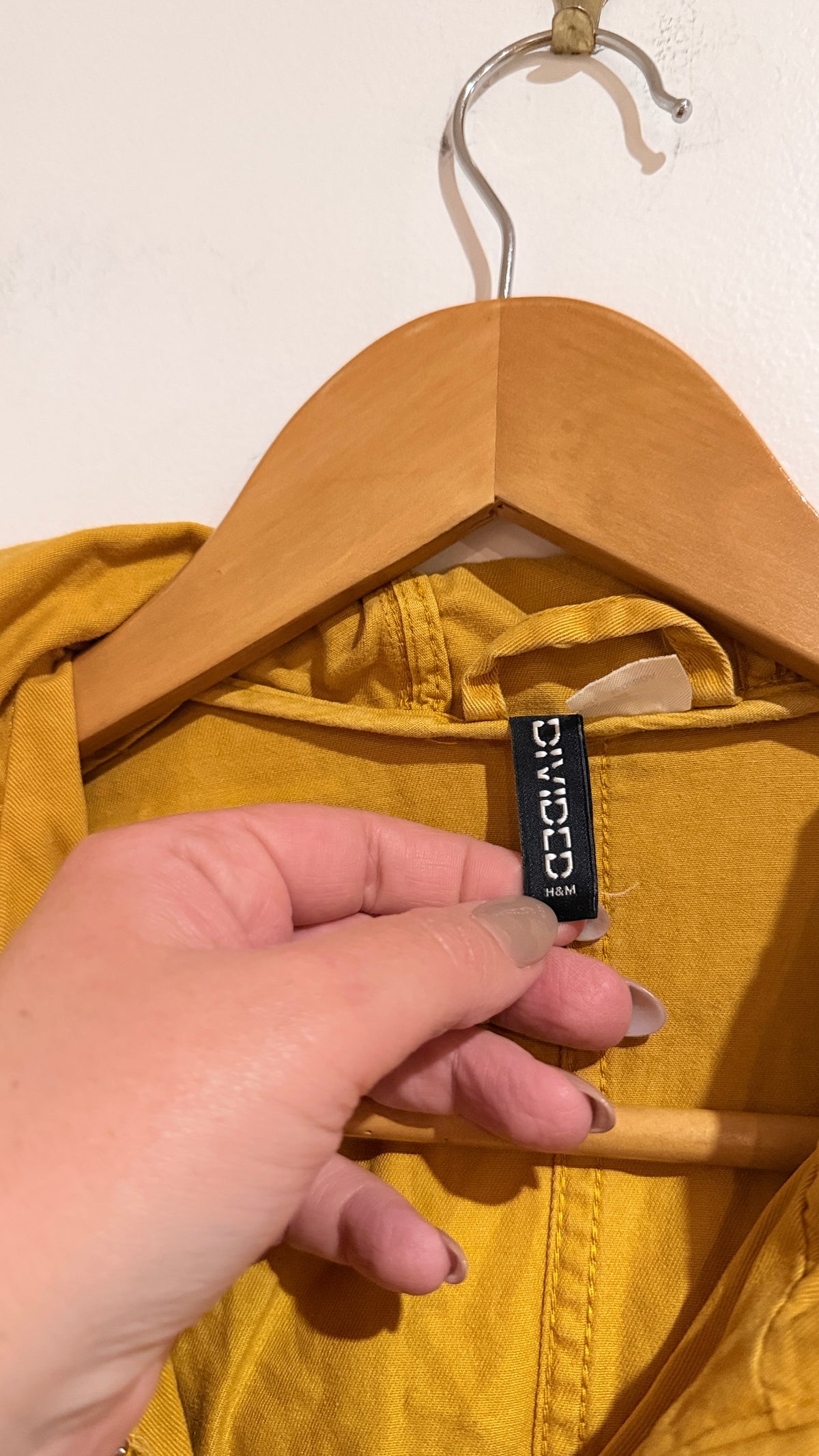 H&M Divided Mustard Hooded Jacket Size XS