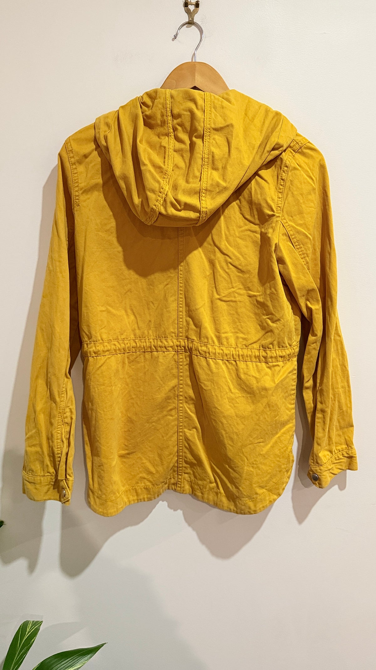 H&M Divided Mustard Hooded Jacket Size XS