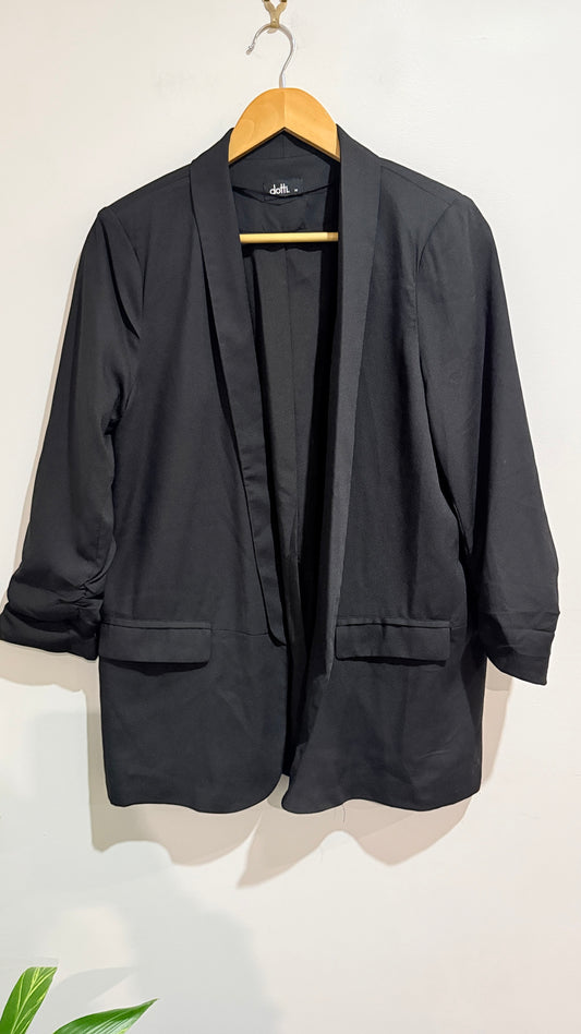 Dotti Black Relaxed Blazer Size 14