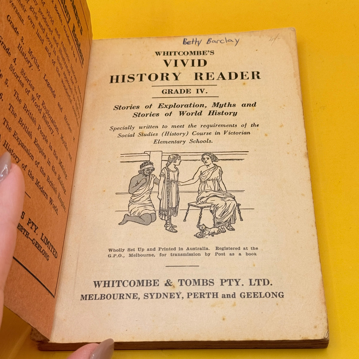 Whitcombe’s Vivid History Reader Grade IV (undated)