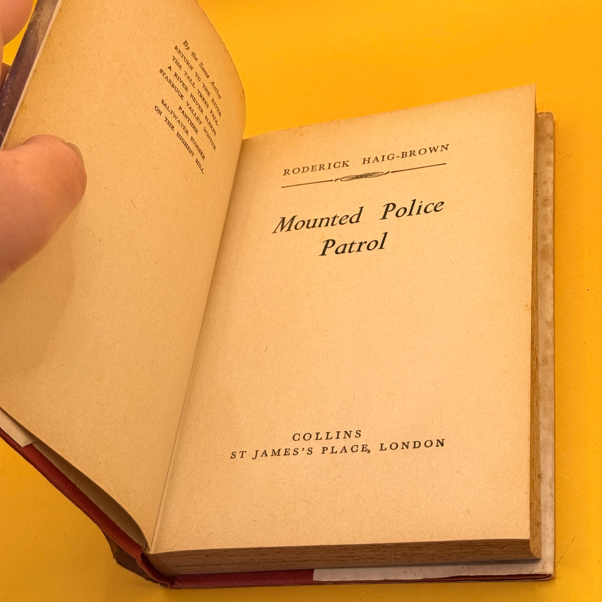 Mounted Police Patrol by Roderick Haig-Brown (1965)