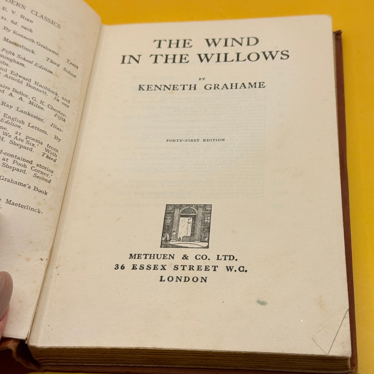 The Wind in the Willows by Kenneth Grahame (1933)