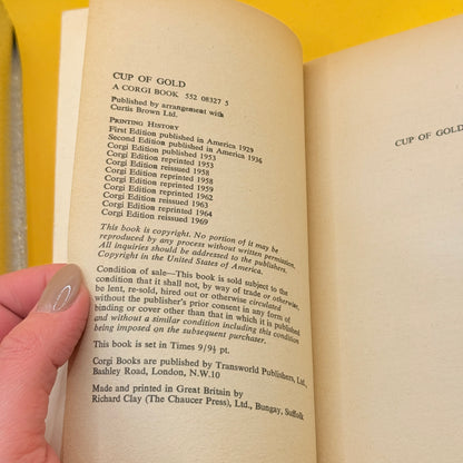 Cup of Gold by John Steinbeck (1969 Corgi)