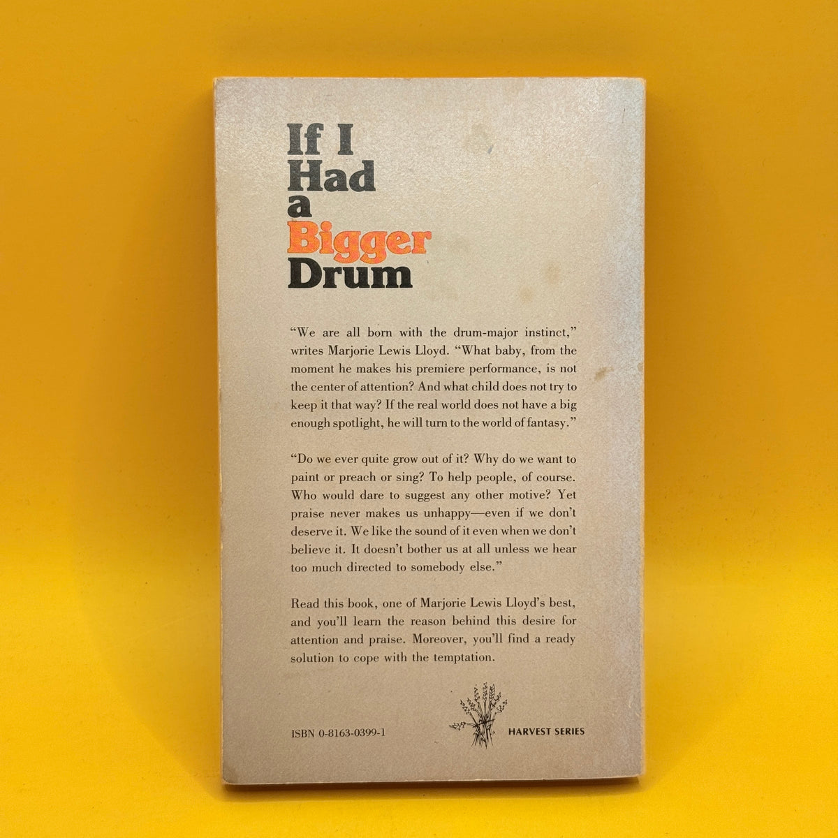 If I Had a Bigger Drum by Marjorie Lewis Lloyd (1981)