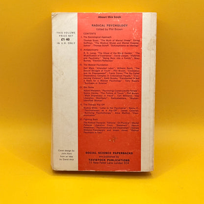 Radical Psychology by Phil Brown