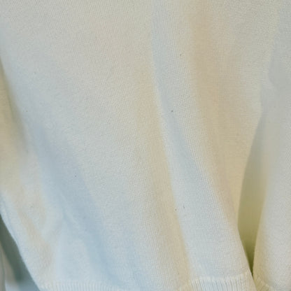 Glassons Cream Waffle Knit Cowl Neck Jumper Size S