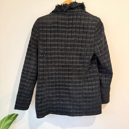 Decjuba Black Tweed Boucle Jacket Size 10