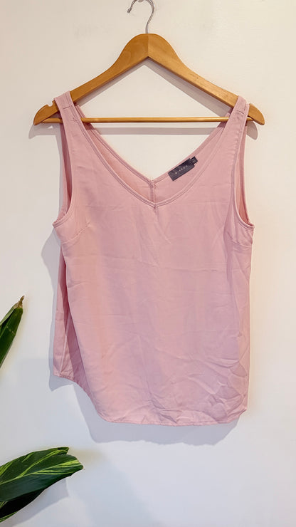 Mirrou Dusty Pink V-Neck Cami Size 14