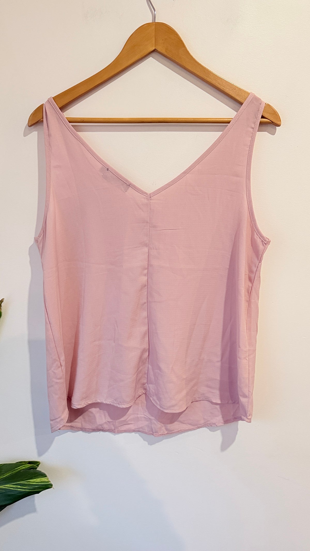 Mirrou Dusty Pink V-Neck Cami Size 14