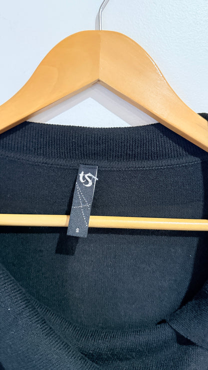 Taking Shape Size S (60cm u/arm) Black Cowl Neck Tunic Top
