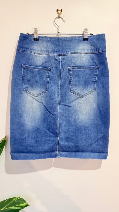 Capture Blue Denim Skirt Size 14