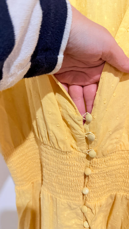 Glassons Yellow Button Front Dress Size 16