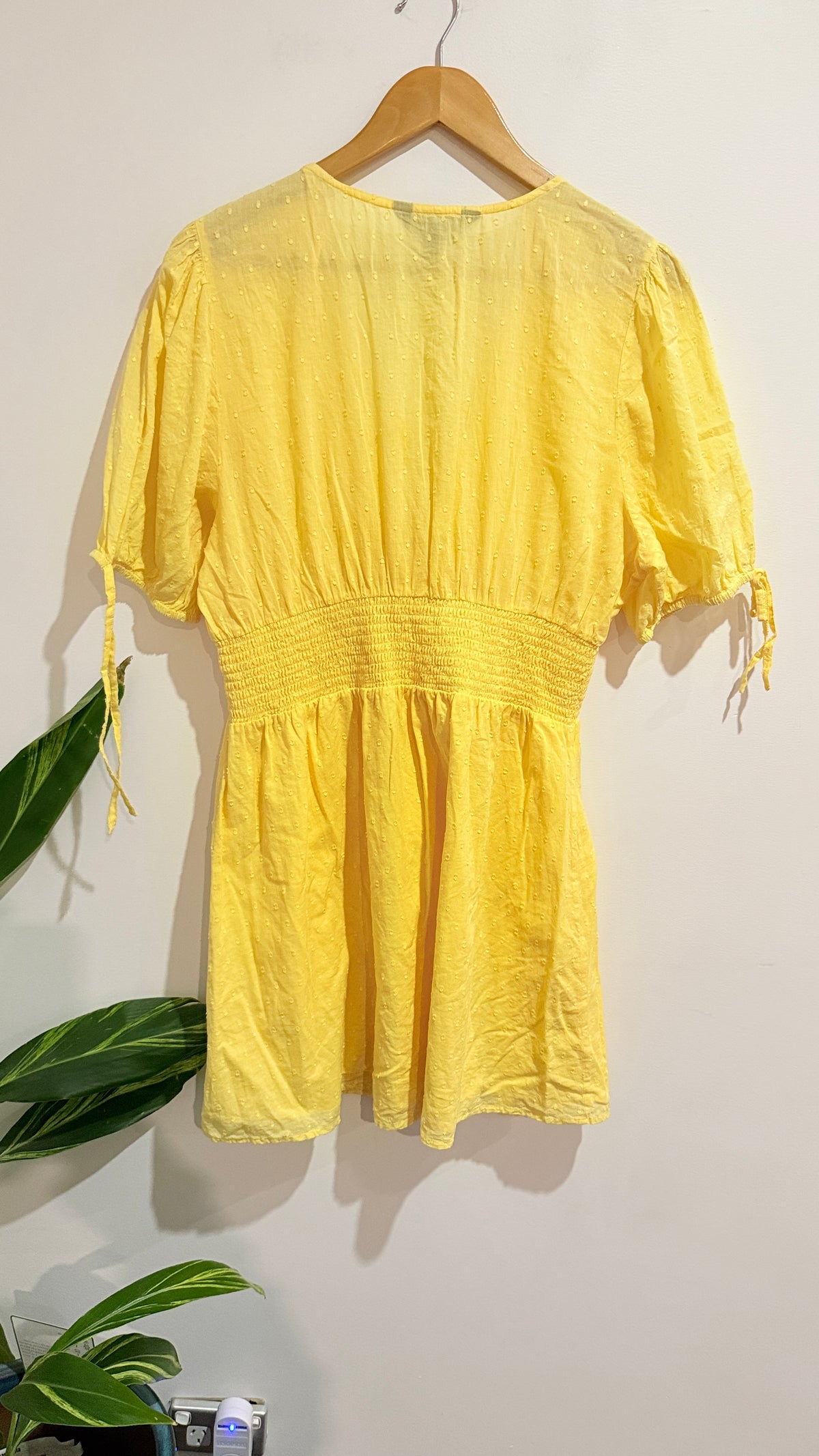 Glassons Yellow Button Front Dress Size 16