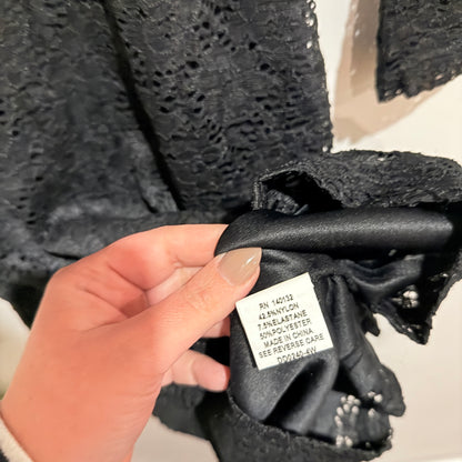 Ally Size M Black Lace Long Sleeve Bodycon Dress
