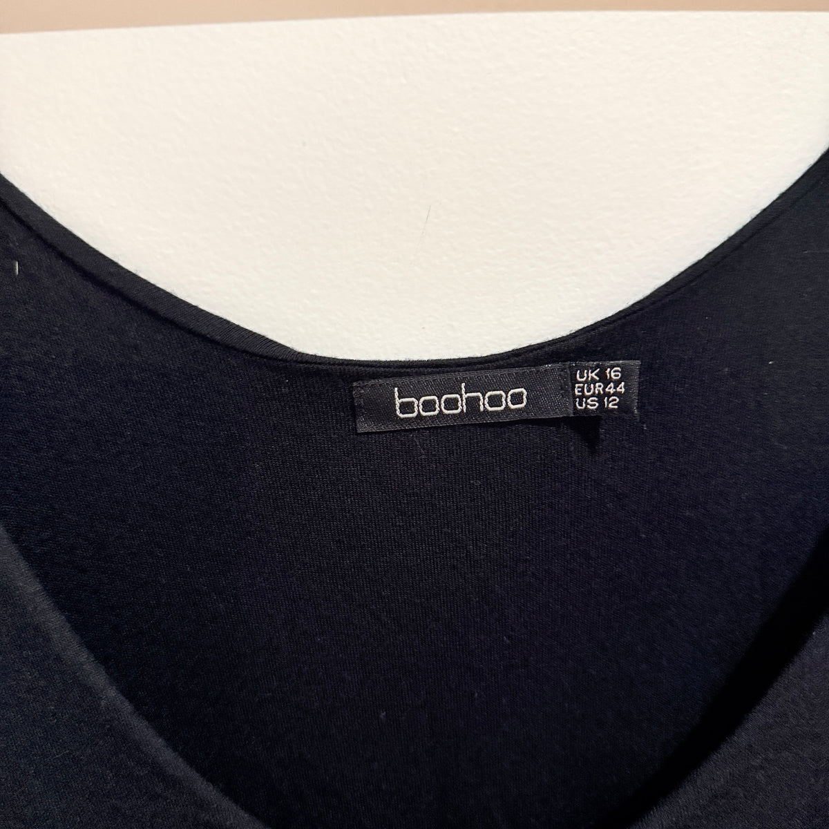 Boohoo Black Sleeveless Maxi Dress Size UK 16